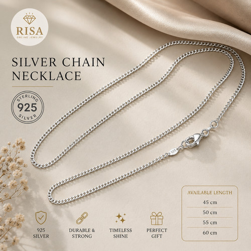 925 sterling silber halskette - silber,