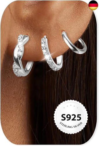 Paar ohrringe silber 925 - ohrringe,