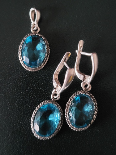 Vintage schmuckset 925 silber - schmuckset,