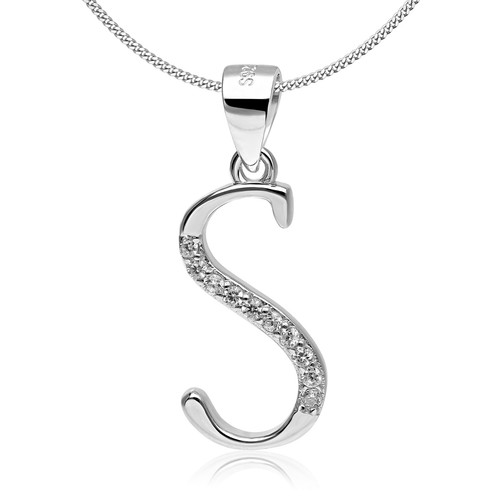 925 silber buchstaben kette - buchstaben,