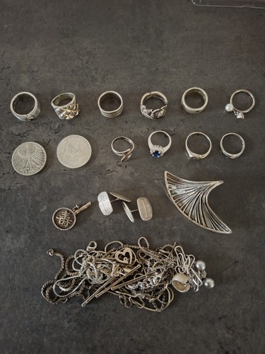 Silber konvolut silberschmuck - konvolut,
