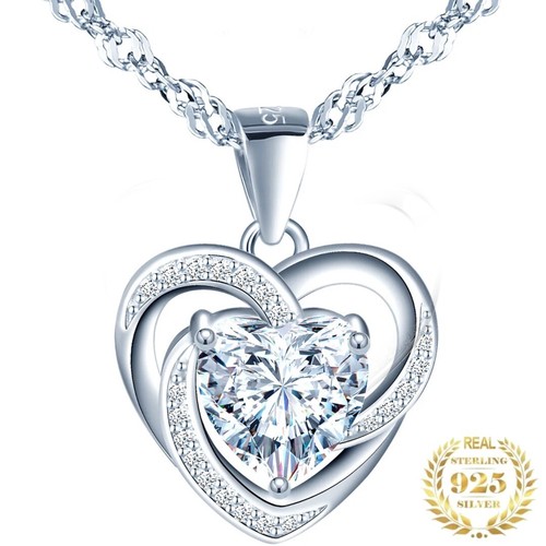 Damen halskette herz 925 - herz,