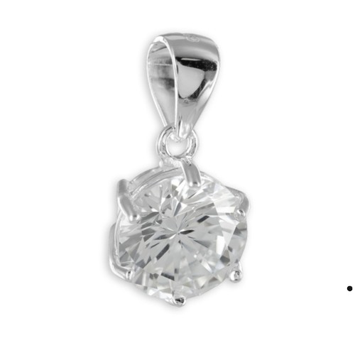 925 silber anhänger 8mm - silber,