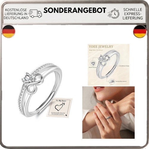 Ring silber 925 - damen, infinity