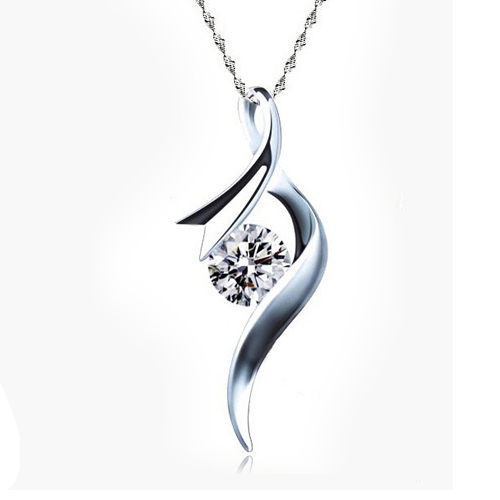 Damen halskette zirkon - damen,