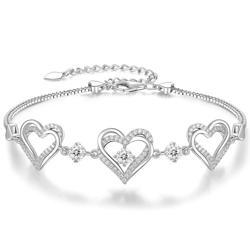 925 sterling silber armband - silber,